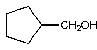 Cyclopentanemethanol's structure